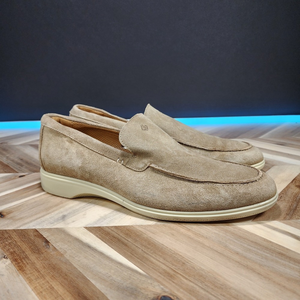 Amberjack The Loafer Made in Portugal Tundra Beige Slip On Comfort Shoes Mens 13